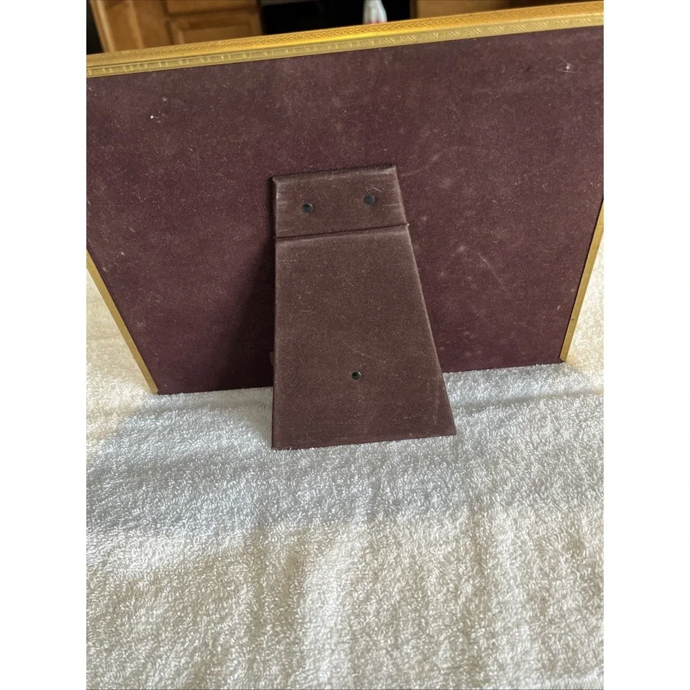 Gold Filigree Ornate Picture Frame With Easel Back mid Century Vintage Classic